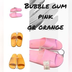 Wild Fable bubble gum‎ pink platform slides NWT size 10